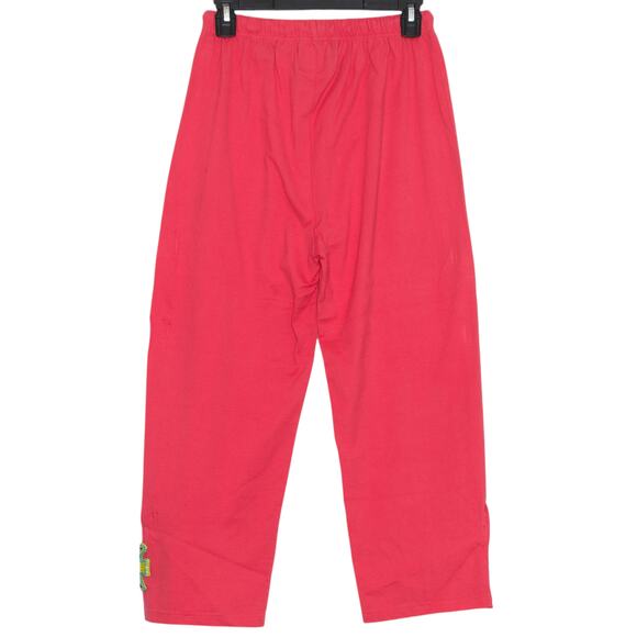 NWOT Michael Simon Pants Sequin Beaded Kawaii Y2K 90s Boho Cropped Pink Medium - Picture 4 of 4